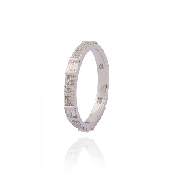 Forever Eternity Ring With Micro Pave R3253-WH